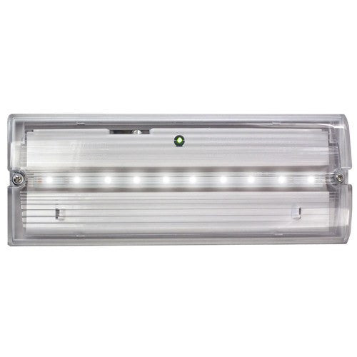 Emergency Lighting - Meteor Slimline LED Maintained IP65 Emergency Bulkhead