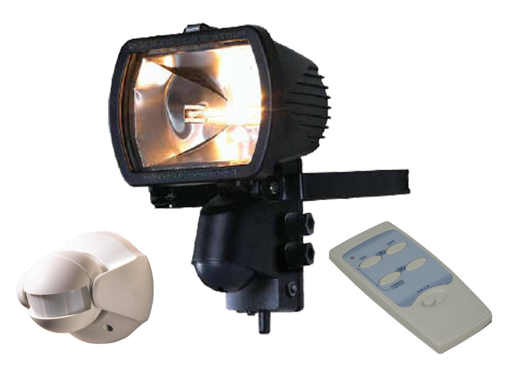 Floodlight with wireless pir store and remote control