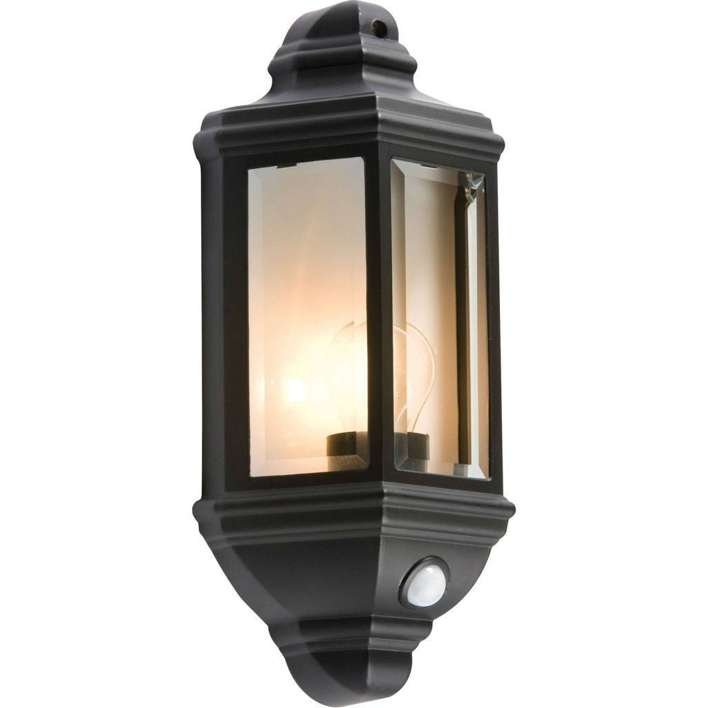 PIR Security Half Round Wall Lantern