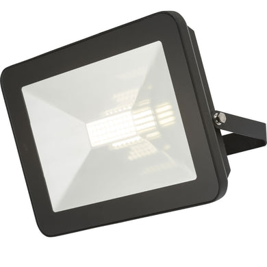 230V IP65 80W LED Black Die-Cast Aluminium Floodlight with Microwave Sensor 4000K