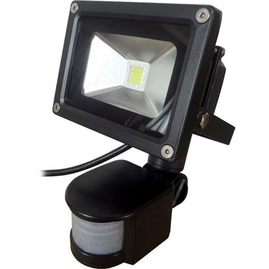 ECO 10 Watt 800 lumens 6500K LED Floodlight c/w PIR Sensor