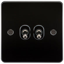 10A 2G Flat Plate 2-Way Toggle Switch - Steel City Lighting