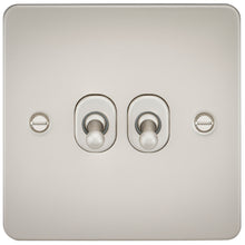 10A 2G Flat Plate 2-Way Toggle Switch - Steel City Lighting