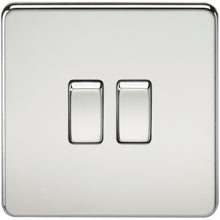 10A 2G Screwless 2 Way Switch - Steel City Lighting