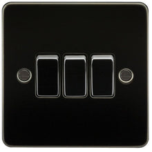 10A 3G Flat Plate 2-Way Switch - Steel City Lighting