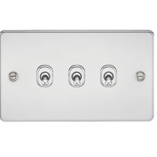 10A 3G Flat Plate 2-Way Toggle Switch - Steel City Lighting