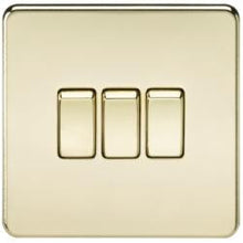 10A 3G Screwless 2 Way Switch - Steel City Lighting