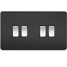 10A 4G Screwless 2 Way Switch - Steel City Lighting