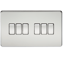 10A 6G Screwless 2 Way Switch - Steel City Lighting