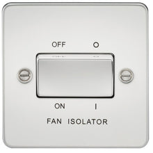 10A Flat Plate 3-Pole Fan Isolator Switch - Steel City Lighting