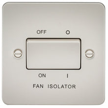 10A Flat Plate 3-Pole Fan Isolator Switch - Steel City Lighting