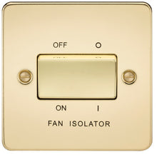 10A Flat Plate 3-Pole Fan Isolator Switch - Steel City Lighting