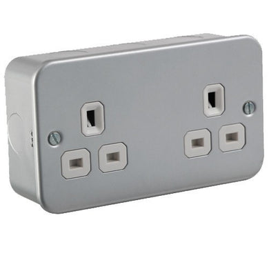 13A 2G Unswitched Socket - Steel City Lighting