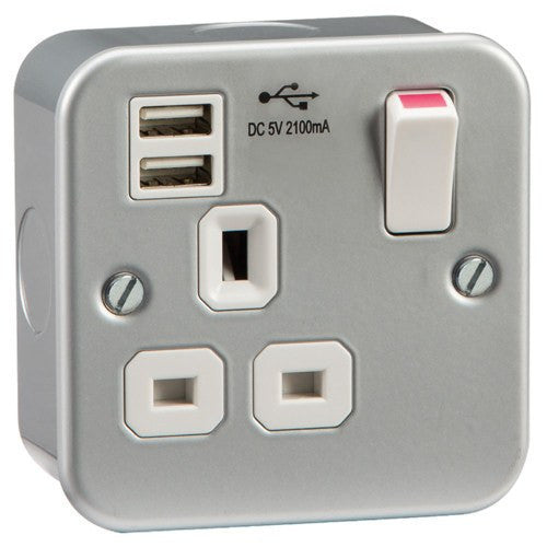 Accessories - 1G Switched Socket With Dual USB Charger (combined)