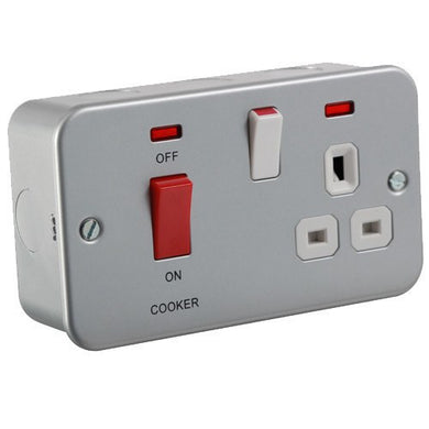 Accessories - 45A 2G DP Cooker Switch And 13A Switched Socket With Neons