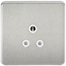 Accessories - 5A Screwless Round Pin Unswitched Socket With White Inserts