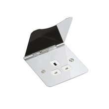 Accessories - Flat Plate 1G Unswitched Floor Socket