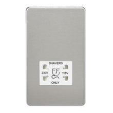 Accessories - Screwless Dual Voltage Shaver Socket With White Inserts