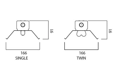 14/24 Watt 2ft Single/Twin Steel Reflector - Steel City Lighting