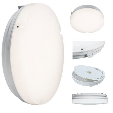 14 Watt LED IP65 Bulkhead - 4000K - Steel City Lighting