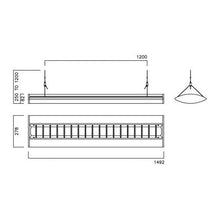 Commercial Lighting - 2 X 49 Watt T5 HF Direct/Indirect Light Suspended Fitting - Fixing Kit