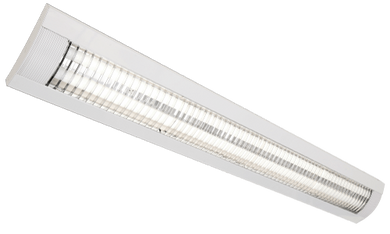 Commercial Lighting - 2 X 58 Watt HF Surface Fluorescent Light - White