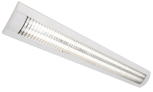 Commercial Lighting - 2 X 58 Watt HF Surface Fluorescent Light - White