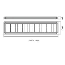 Commercial Lighting - 2 X 58 Watt T8 HF CAT2 Louvre Surface Modular Light