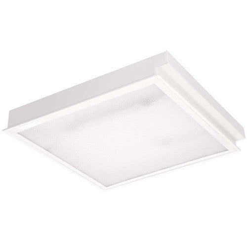 Commercial Lighting - 4 X 18 Watt T8 HF Prismatic Louvre 600 X 600 Modular Fitting