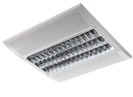 Commercial Lighting - Paraport 3 X 14 Watt T5 Slimline Surface Light C/w VDT (Cat 2) Louvre