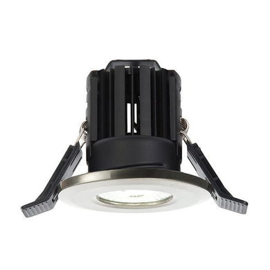 11 Watt IP65 LED Fire-Rated (3000K) Satin Nickel Downlight - Steel City Lighting