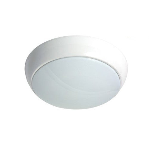 Domestic Lighting - 28 Watt 2D IP44 Surface Luminaire - White Bezel, Opal Diffuser