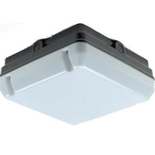 Domestic Lighting - 28 Watt 2D IP65 Black Square Bulkhead