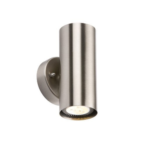 Domestic Lighting - 2x35 Watt Max IP20 Wall GU10 Stainless Steel