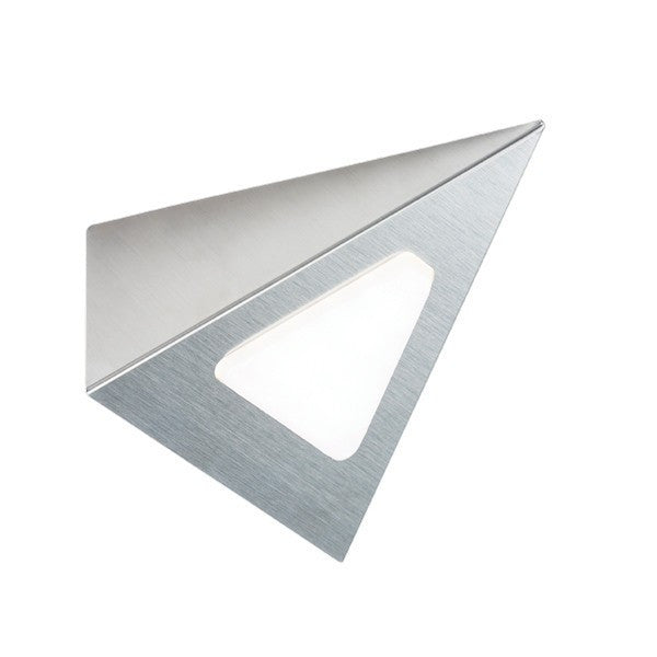 Domestic Lighting - 3 Watt LED TRIANGULAR CABINET LIGHT - SATIN CHROME