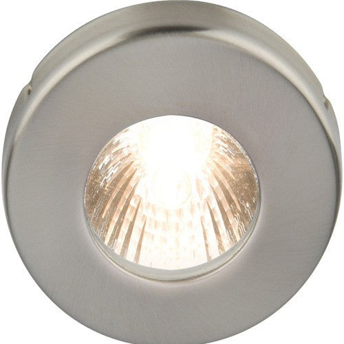 Domestic Lighting - 35 Watt GU10 IP54 Brushed Chrome Bathroom Downlight