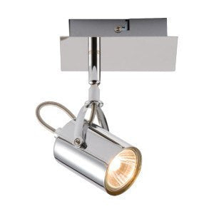 Domestic Lighting - 35 Watt GU10 Single Chrome Spot Light