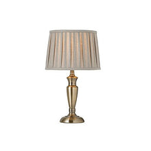 Domestic Lighting - 60 Watt Oslo Table Lamp - Antique Brass