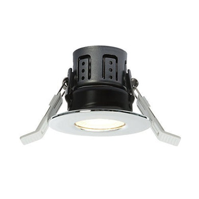 Domestic Lighting - 8 Watt IP65 LED Fire-Rated (3000K) Chrome Downlight