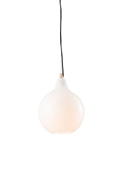 Domestic Lighting - Agassi 60 Watt Gloss Opal Glass Pendant