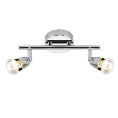 Domestic Lighting - Amalfi 2 X 50 Watt GU10 Twin Bar Chrome Spot Light