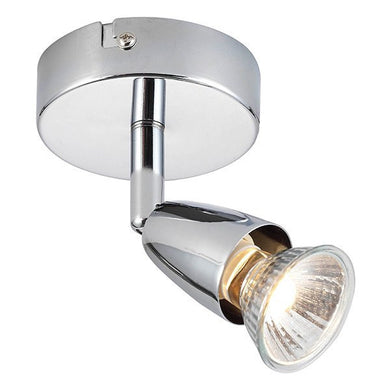 Domestic Lighting - Amalfi 50 Watt GU10 Circular Chrome Spot Light