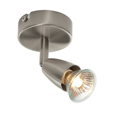 Domestic Lighting - Amalfi 50 Watt GU10 Circular Satin Nickel Spot Light