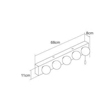 Domestic Lighting - Ara 5 Light IP44 Bathroom Wall Light