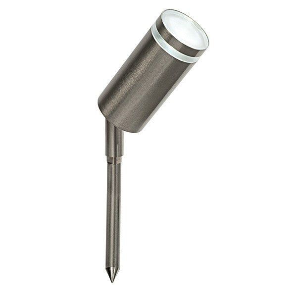 Domestic Lighting - Aura 1 Watt IP44 Cool White (6500K) LED Stainless Steel Spike Light