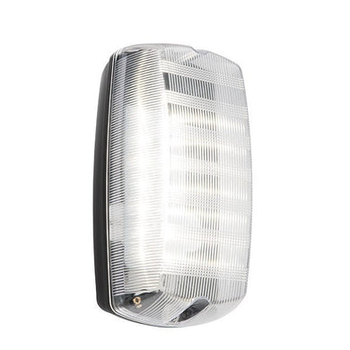 Domestic Lighting - Avit 6 Watt IP44 Natural White (4200K) LED Black/Prismatic Bulkhead