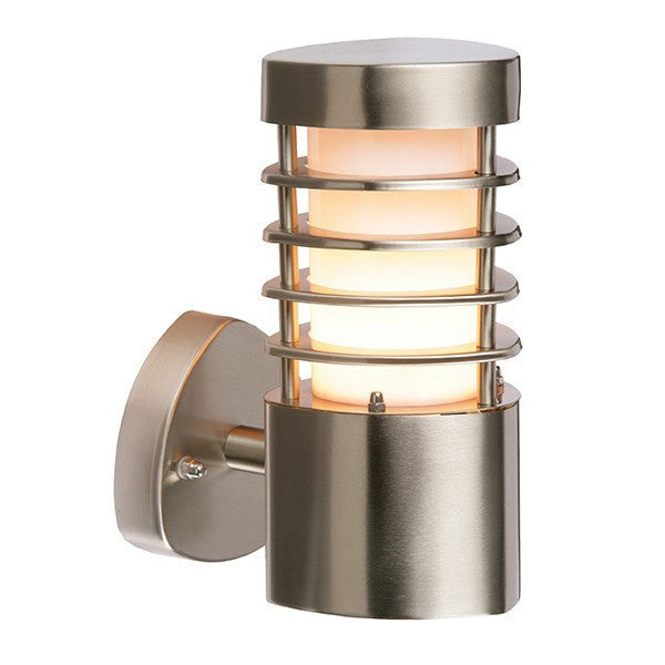 Domestic Lighting - Bliss 9.2 Watt LED IP44 Stainless Steel Wall Lantern