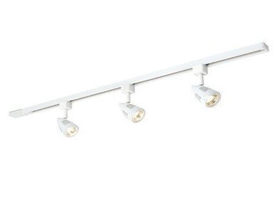 Domestic Lighting - Bullett 3 X 50 Watt GU10 1 Metre Track Lighting Kit