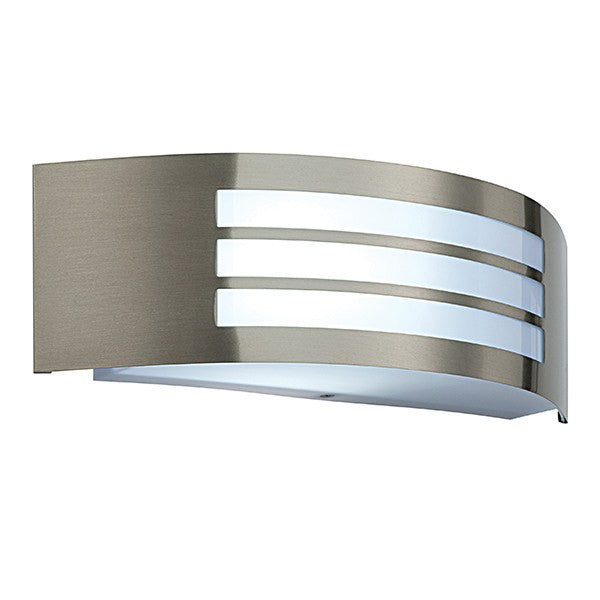 Domestic Lighting - Cameo Slot 9.2 Watt IP44 LED Stainless Steel Wall Light