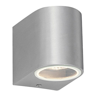 Domestic Lighting - Doron 35 Watt GU10 IP44 Brushed Alloy Wall Light